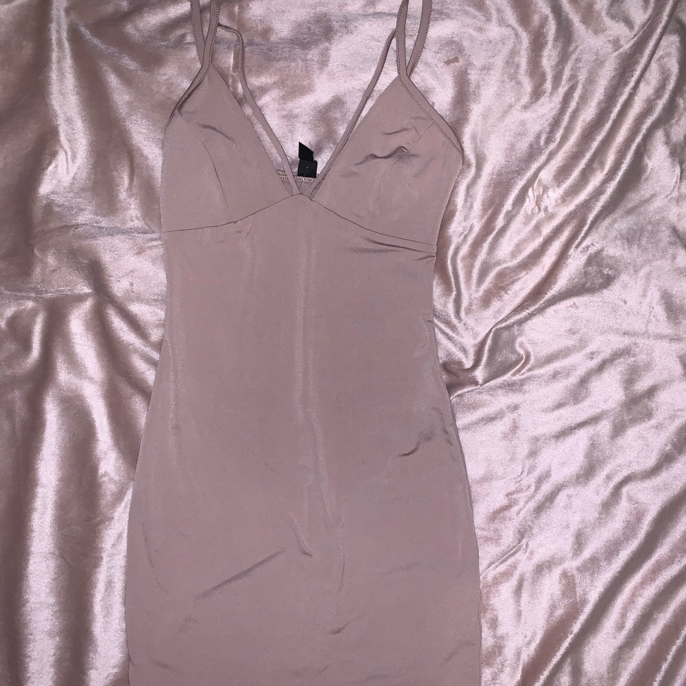 Blush mini dress